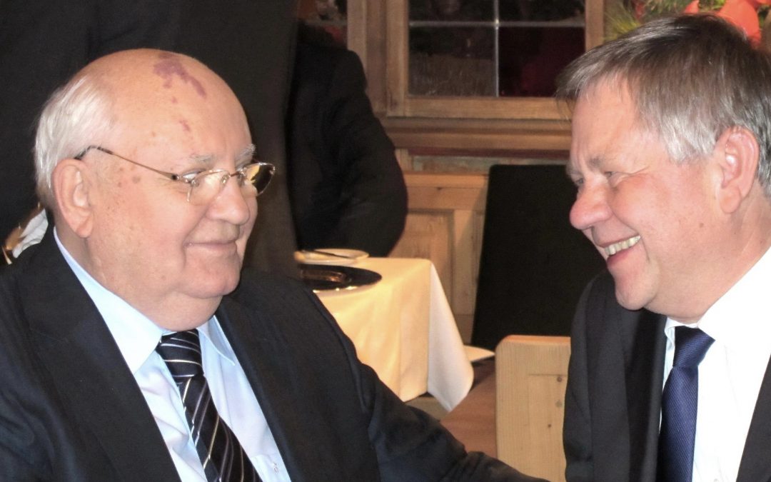 Mittagessen mit Karl Freller und Michail Gorbatschow am 9.12.2012, München