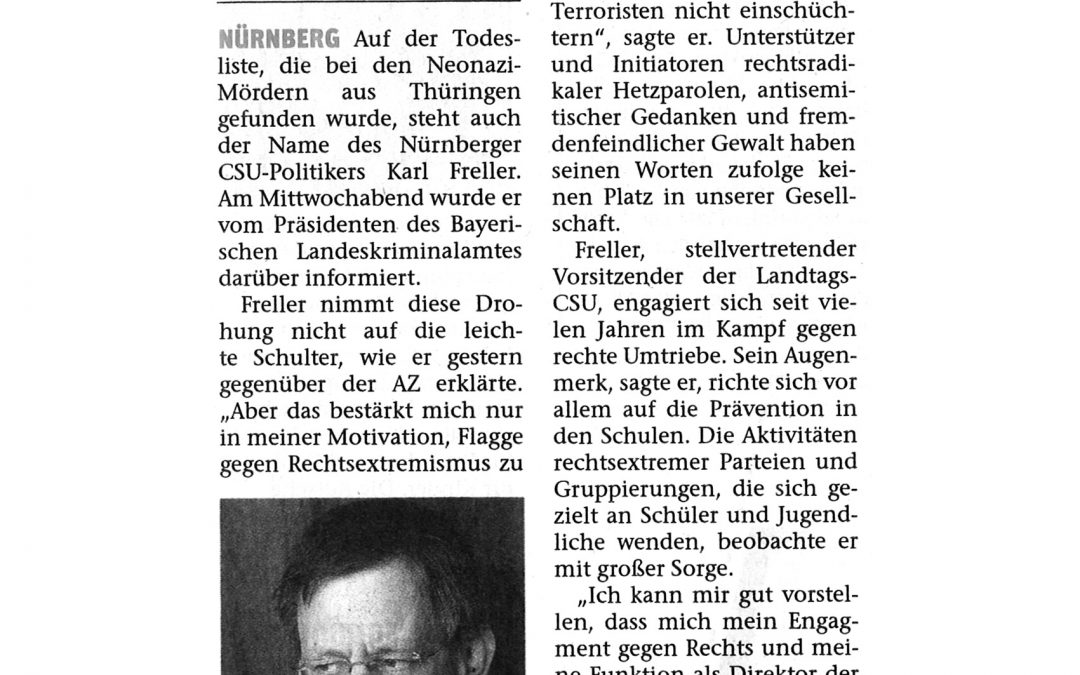 Wenn Geschichte plötzlich persönlich wird – Rechtsterrorismus in Deutschland im Foku