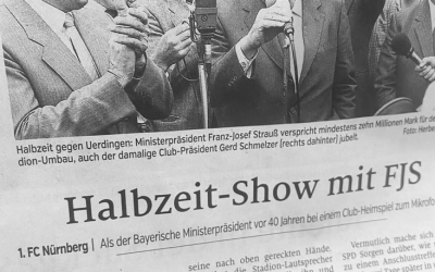 Zeitreise in die Politik: Strauß und das Stadionversprechen von 1986
