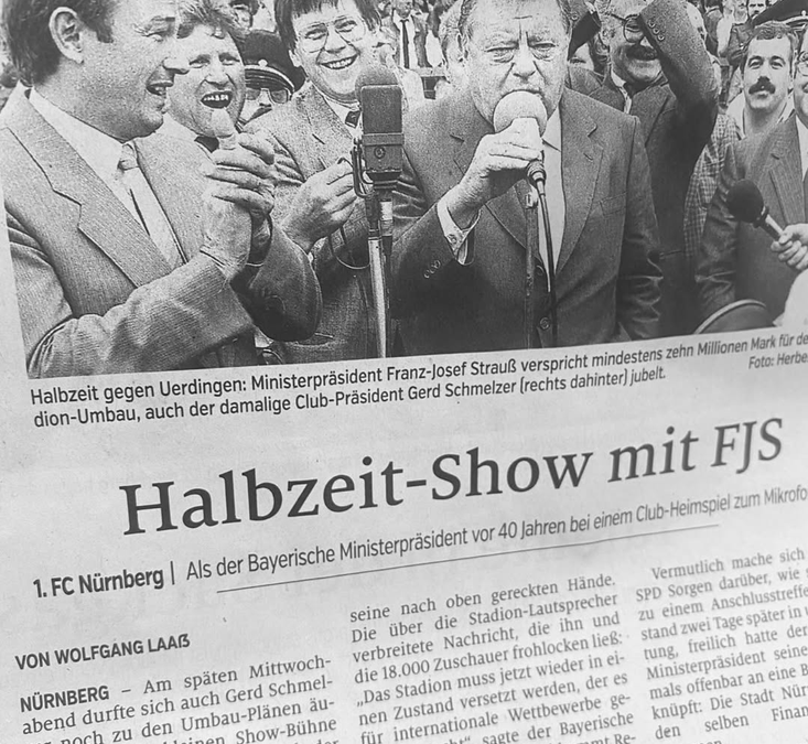 Zeitreise in die Politik: Strauß und das Stadionversprechen von 1986